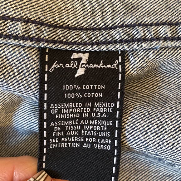 7 For all mankind Jean jacket - Picture 7 of 7